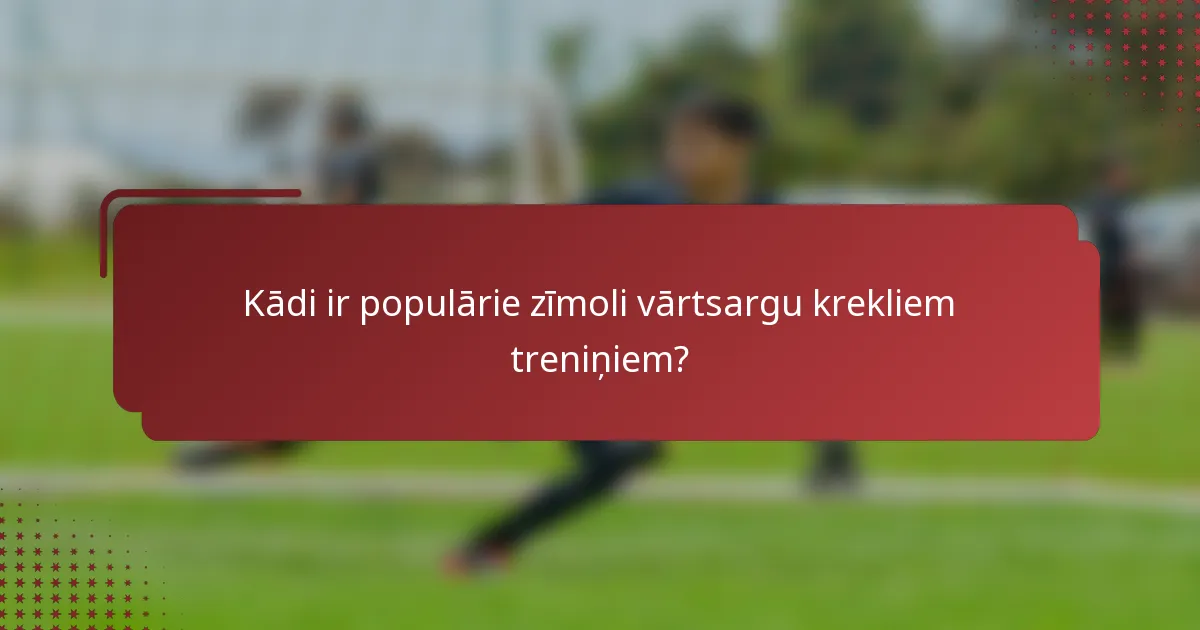 Kādi ir populārie zīmoli vārtsargu krekliem treniņiem?