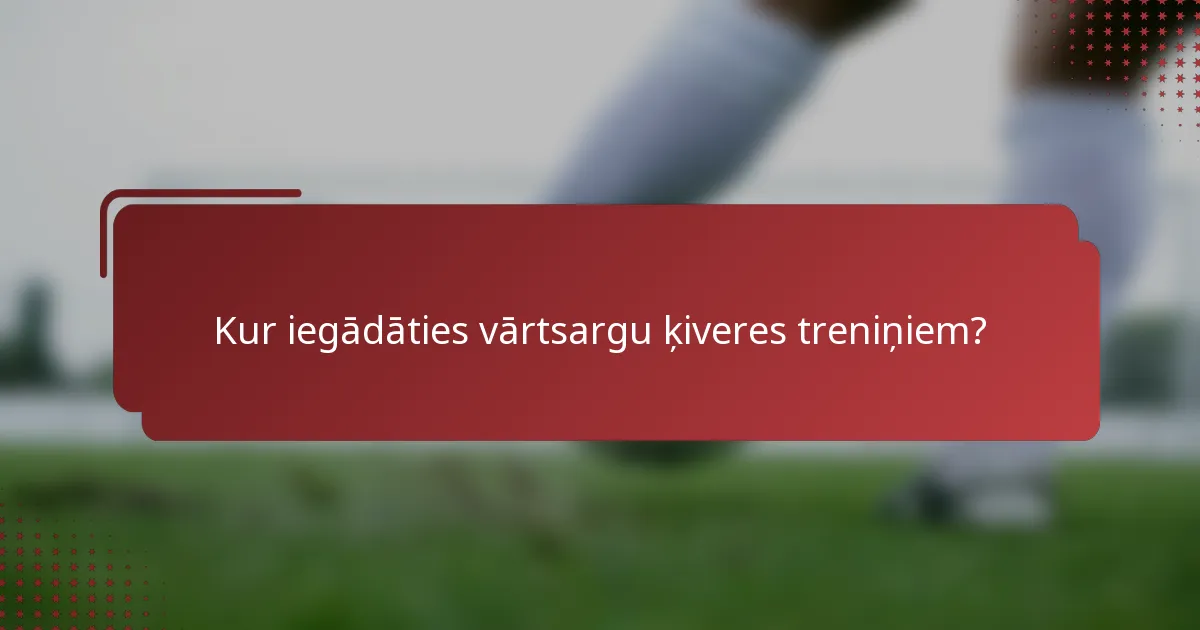 Kur iegādāties vārtsargu ķiveres treniņiem?
